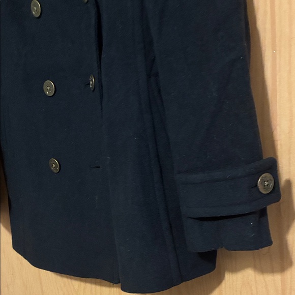 Lands' End Women's Classic Dark Blue Peacoat - Picture 3 of 4
